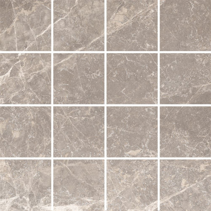 Керамогранит VITRA MARMOSTONE VITRA Мозаика Темный Греж Лаппато R9 Ректификат 7.5X7.5 K9513788LPR1VTE0
