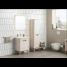 Тумба VITRA SENTO с раковиной, с 2 ящиками, 80 см, с LED подсветкой, цвет матовый белый ( ножки 61069 заказываются отдельно ) 60824